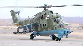 Mi24 Hind Taxi and Takeoff [upl. by Ecnahoy139]