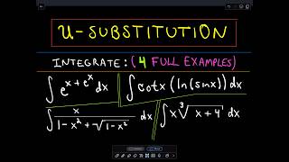 ❖ USubstitution  More Complicated Examples ❖ [upl. by Sirrap]