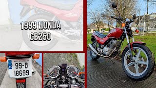 1999 Honda CB250  cheap as chips 1999 Honda cb250 review gopro hero 9 [upl. by Zachery768]