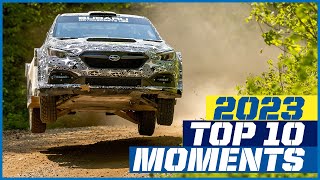 Top 10 Rally Moments 2023  Subaru Motorsports USA [upl. by Aiynat]