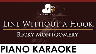 Ricky Montgomery  Line Without a Hook  HIGHER Key Piano Karaoke Instrumental [upl. by Atihana798]