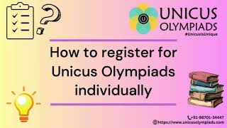 📚StepbyStep Registration Guide for UNICUS Olympiads  Easy and Quick Tutorial 🎓✨  Olympiad Exams [upl. by Enilarac]