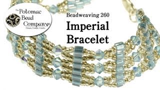 Beadweaving 260  Imperial Bracelet [upl. by Edrei]