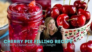 Cherry Pie Filling Recipe and ways to use it [upl. by Pilloff446]