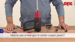 How to use a heat gun to solder copper pipes [upl. by Ahrendt]