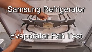 How to Test the Fridge Fan on a Samsung Refrigerator [upl. by Ginnie]