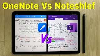 Best Android Note Taking app  Microsoft OneNote vs Noteshelf Tab S6 Lite [upl. by Asaeret]