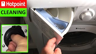 How to clean Hotpoint Aquarius Washing Machine Pump Filter and Dispensing Drawer [upl. by Adnamas111]