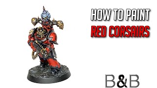 How to paint Red Corsairs [upl. by Atteyek]