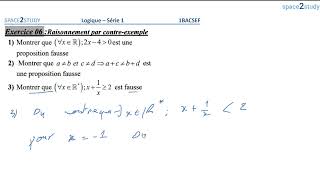 Exercice 6  partie 3  Le raisonnement par contreexemple  Série 1  cours de la logique  1BACSEF [upl. by Elene703]