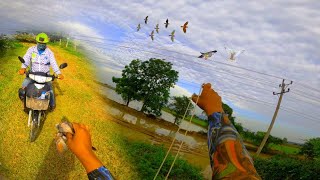 Best slingshot birds hunting at countryside [upl. by Ettennig]