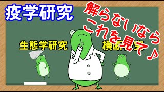 【管理栄養士】疫学研究part 生態学研究と横断研究 解説講座 [upl. by Ellehcer]