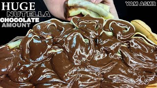 🍫ASMR HUGE NUTELLA CHOCO CREPE ROLLS MUKBANG 能多益可麗餅ヌテラクレープكريب نوتيلا누텔라 크레이프 [upl. by Luoar392]