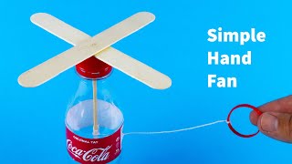 How To Make a Plastic Bottle Hand Fan [upl. by Amaj]