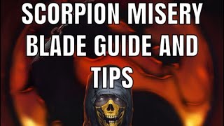 MK11  Scorpion Misery Blade Guide And Tips [upl. by Abeh]