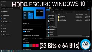 Como ATIVAR MODO ESCURO em todo WINDOWS 10 [upl. by Eiuqnom]