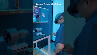 Samsung Private 5G Networks AR Demo with Microsoft HoloLens 2 [upl. by Lonnard]