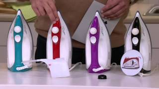 Eurosteam 1000WSteam Iron wBoiler Tank amp Ceramic Soleplate on QVC [upl. by Roxine645]