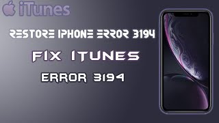 iphone error 3194  restore iphone error 3194  itunes error 3194 how to fix PocketTechGuru [upl. by Nawed311]