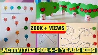 Learning Activities for 45 Year Old KIDSFun MATHSEASY NICEY 35 [upl. by Nasus]