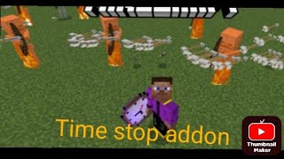 Time stop addon for Minecraft pe 120 121 122 it works all version [upl. by Preciosa]