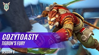 COZYTOASTY TIBERIUS PALADINS COMPETITIVE SEASON 6 TIGRON’S FURY [upl. by Tteragram]