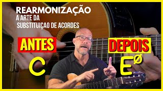 REARMONIZAÇÃO no violão  Aprenda a mudar os acordes de uma música aula completa [upl. by Odnomyar]