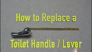 How to Replace a Toilet Handle  Flush Lever [upl. by Nylcaj]