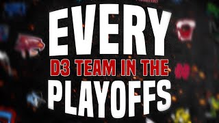 EVERY D3 Football Team In The Playoffs [upl. by Eelahs]