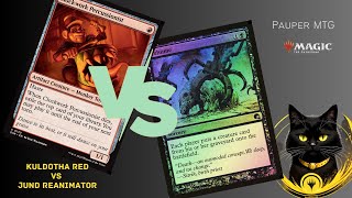 Kuldotha Red Vs Jund Reanimator Pauper Gameplay [upl. by Yornek]