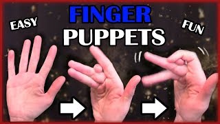 How to Make Instant Finger Puppets friends [upl. by Lody]