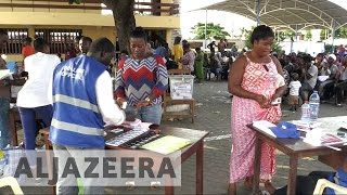 Vote counting begins in Ghana elections [upl. by Weintrob]