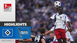 Late Equaliser in TopMatch  Hamburger SV  Hertha BSC  Highlights  MD 2  Bundesliga 2 2425 [upl. by Margi]