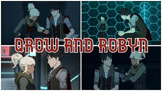 The Story of Qrow and Robyn RWBY All Scenes [upl. by Anaihsat]