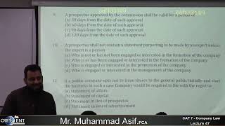 CAF 7 CLAW Sir Asif Lecture47 [upl. by Ronnoc]