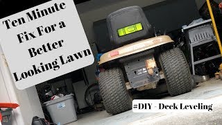 How to level your mower deck [upl. by Hettie]