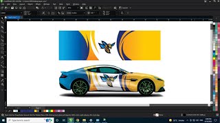 Very Simple Techniques For Making Car Sticker Design For Printing  Coreldraw with Ahsan Sabri [upl. by Irodim713]