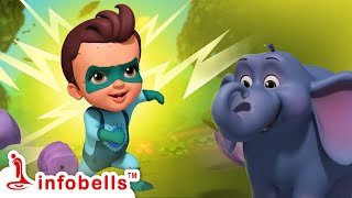 Chitti Aur Chhota Hathi  Super Chitti Ep  Hindi Rhymes and Cartoons  Infobells [upl. by Tabitha876]