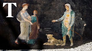 Stunning new frescoes unearthed in Pompeii [upl. by Amor981]