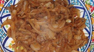 طريقة عمل البصل المكرمل make caramelized onions [upl. by Bekaj]