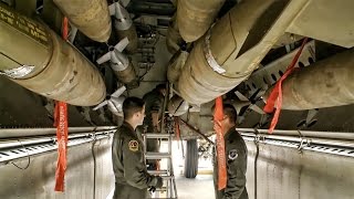 B52 Training Mission • Aerial Refueling amp Bomb Run [upl. by Airyt668]