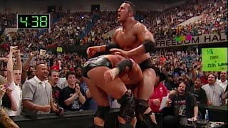 The Rock vs Triple H  WWE Championship Iron Man Match Judgment Day 2000 [upl. by Grannie]