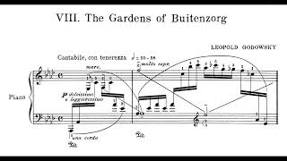 Godowsky — The Gardens of Buitenzorg from Java Suite Godowsy 1925 wscore [upl. by Itoyj]