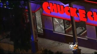 Gunfire Hits Windows At Chuck E Cheeses [upl. by Yerag]