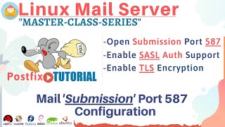 Mail Server SMTP 587 Port with SASL and TLS [upl. by Preciosa]