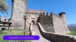 Castello di Amorosa  Walking tour Napa Valley Wine capital of the world [upl. by Ky939]