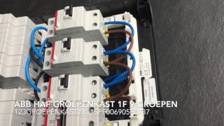 ABB HAF GroepenKast 1 fase 9 groepen 1SPF006905F0737 [upl. by Cohlette]