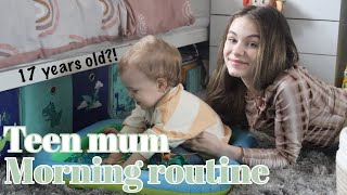 Teen Mum Morning Routine  17 With A 1 Year Old [upl. by Nairb]