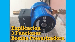 Tutorial 3 Funciones de BOMBA PRESURIZADORA [upl. by Pren]