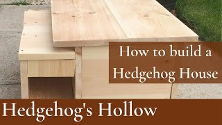 How To Build a Hedgehog House  Hedgehogs Hollow [upl. by Elena494]